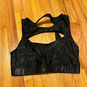 Heroine Sport Shimmering Black Sports Bra